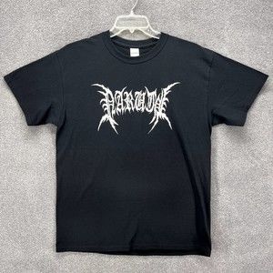 Heavy Metal Rock Band Adult T-Shirt Large Black American Music Logo‎